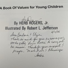 Roger Robbie Discovers Dr. J’s Secrets Signed Book Herb Rogers Jr 2006 Autograph