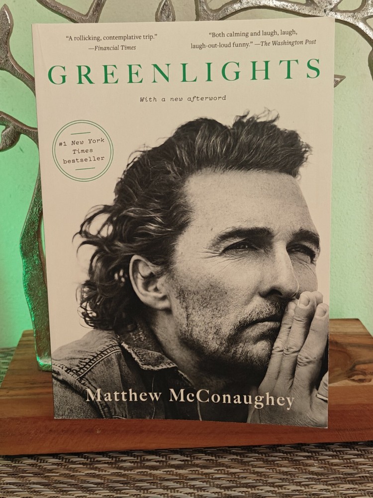 Greenlights by Matthew McConaughey Autograph Book Signed Auto Paperback Version