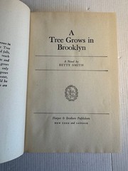 A Tree Grows in Brooklyn Betty Smith HCDJ 1943 Book Club Edition Very Good
