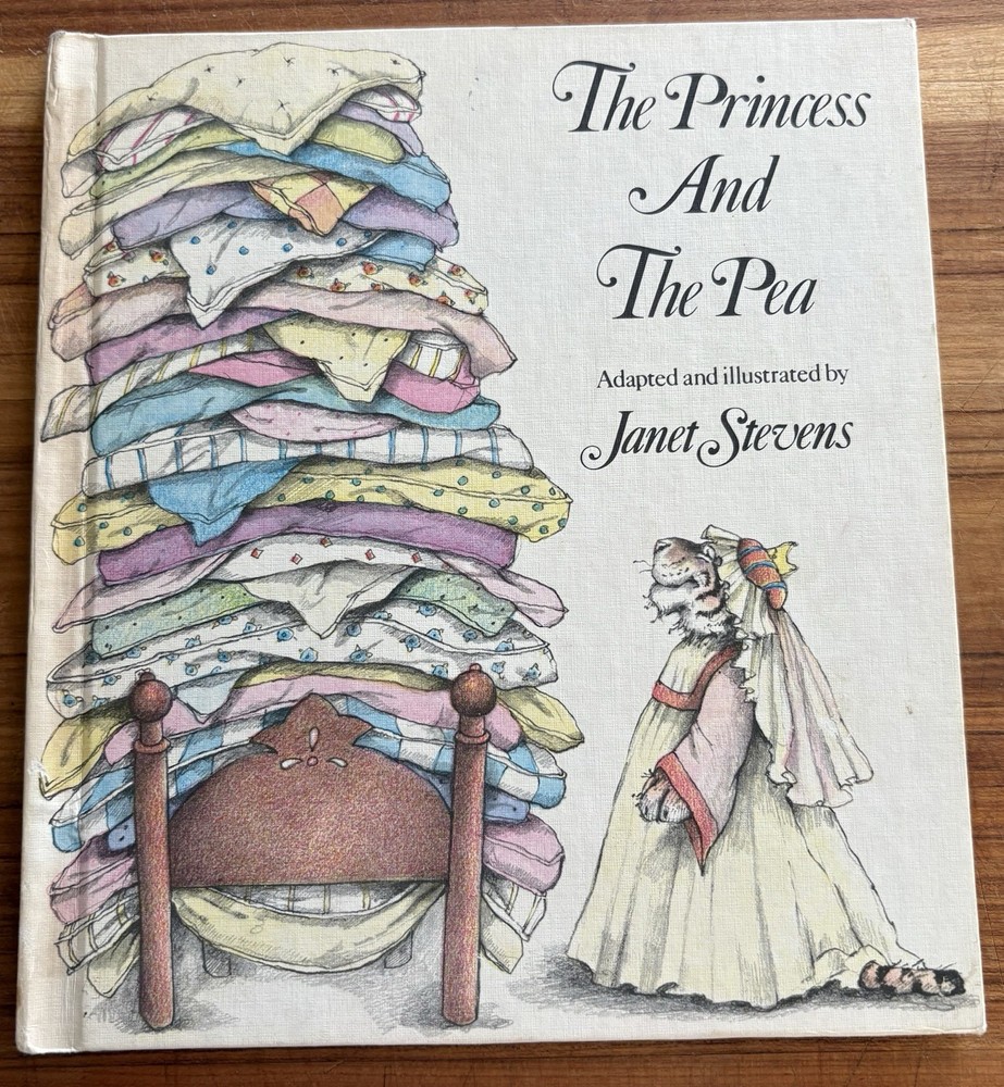 The Princess and the Pea Janet Stevens HC Weekly Reader Illus. Fairy Tales 1982