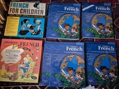 HUGE LOT Power-Glide CHILDRENS French Books CDs Robert Blair PLUS RECORDS!