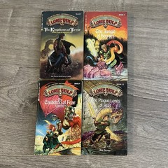 4 Lone Wolf RPG Adventure Solo Role Playing Adventure Books Joe Dever Lot CYOA