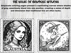 Adult Coloring Pages Antique Stamp Girls 500+ Printable Pages