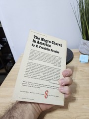 The Negro Church In America by E. Franklin Frazier 1970 Paperback