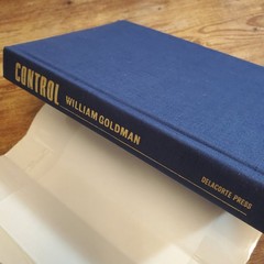 Control William Goldman 1982 First Printing Thriller Delacorte Press Hardcover