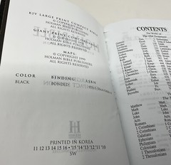 Holman KJV Large Print Compact Bible Black Premium Bonded Leather Red Letter