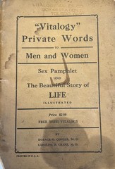 Vintage „Vitalogy” Private Words to Men and Women Sex Pamphlet Illustrated