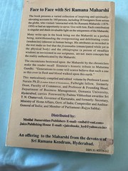 FACE TO FACE WITH SRI RAMANA MAHARSHI By & LAXMI NARAIN 2007 **Excellent**