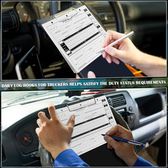 5 Pack Loose Leaf Format Driver Daily Log Book 8.5″ x 5.5″ Log Books with Det…
