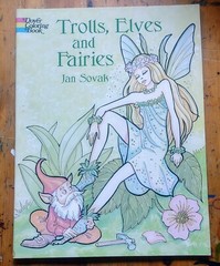 Trolls, Elves and Fairies by Jan Sovak (2002, Trade Paperback) Coloring Book New