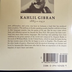 The Prophet (A Borzoi Book) Hardcover – 1923 by Kahlil Gibran 2003