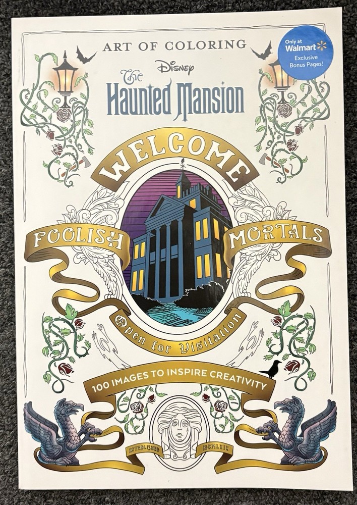Art of Coloring: The Haunted Mansion BRAND NEW Walmart Edition Coloring Book