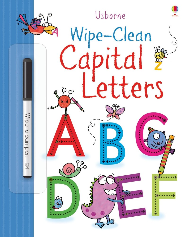 Wipe-Clean Capital Letters (Wipe Clean Books) – paperback Jessica Greenwell