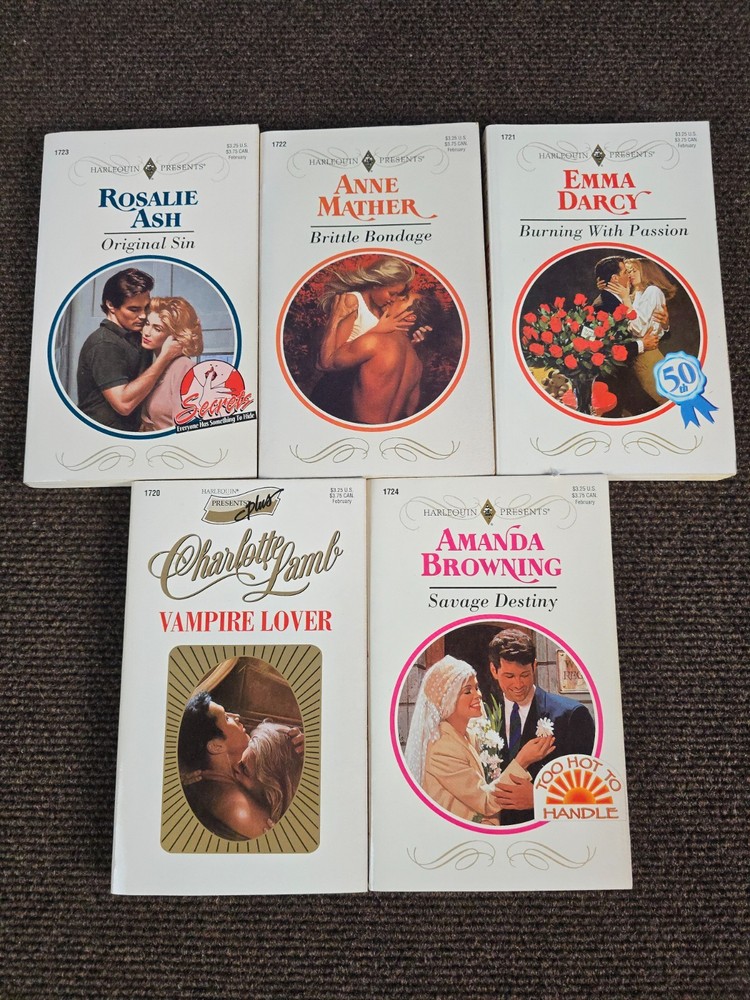 Harlequin Presents Lot of 5 1720-1724 Amanda Browning Emma Darcy