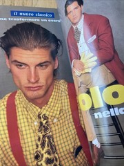 1993 L’UOMO Vogue Italian magazine Men’s Fashion Style Book Brad Pitt Photo
