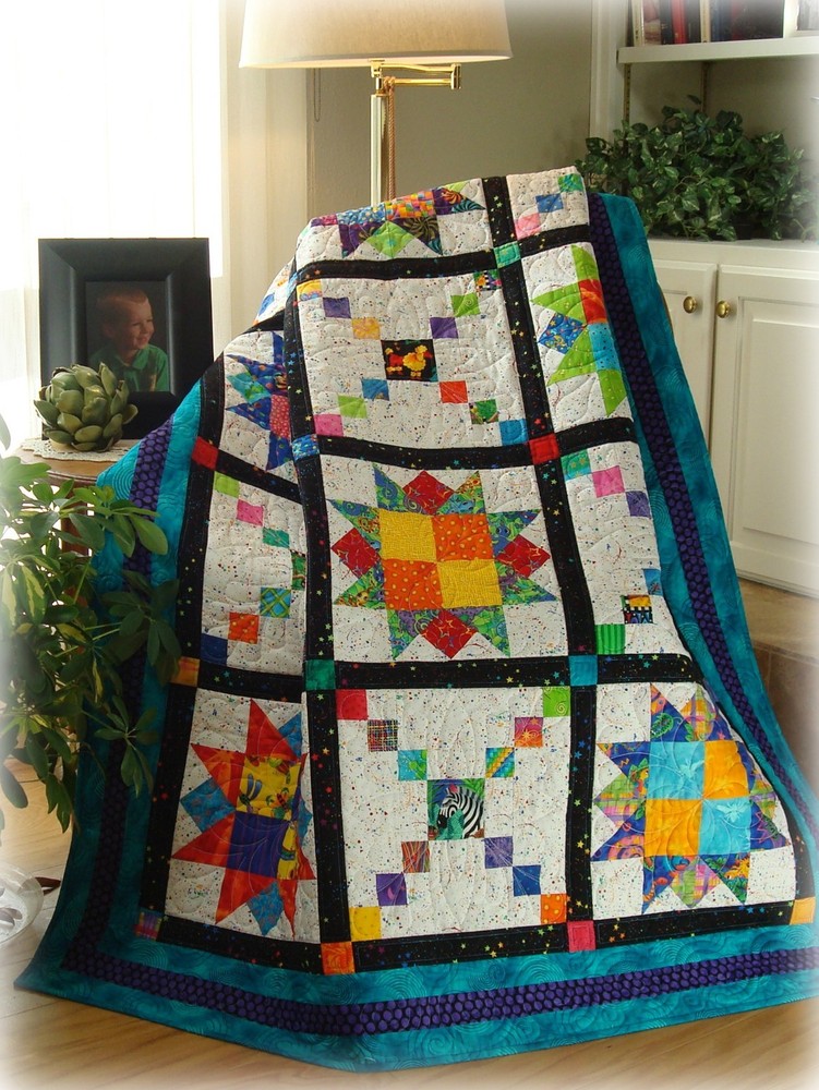 PLAYFUL PATHWAYS Quilt Pattern easy beginner baby crib full twin queen New #435