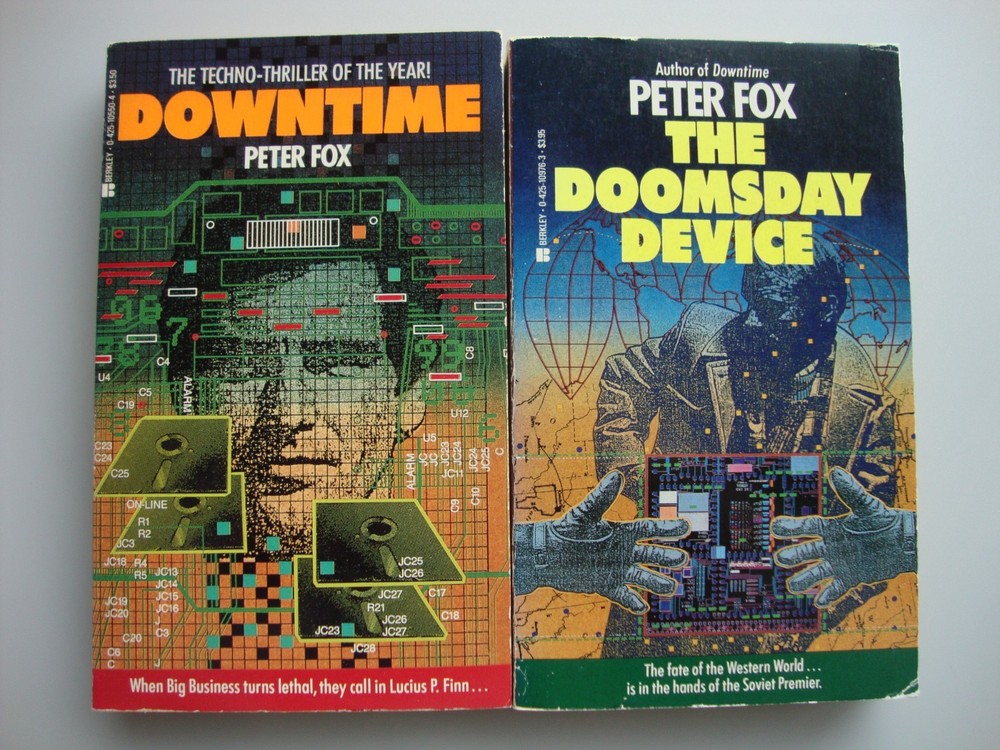 2 new COMPUTER / TECHNOLOGY rare MYSTERY paperback books SPY, SUSPENSE thriller