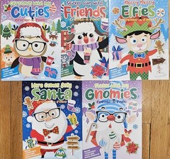 Christmas Make A Face Create A Face Dreamtivity Sticker Activity Books Set of 5