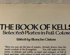 The Book of Kells Selected Plates in Full Color Dover Fine Art Paperback used