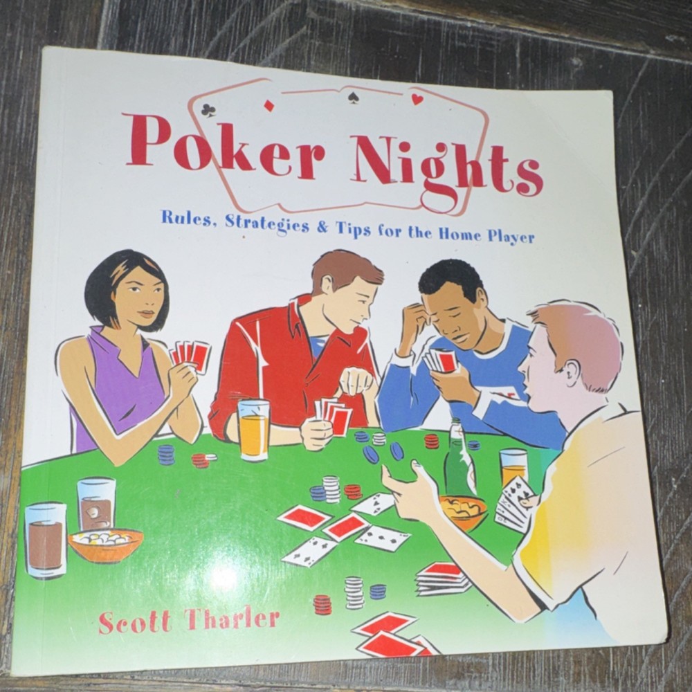 Poker Nights by Scott Tharler Paperback Barron’s Card Games Poker Book
