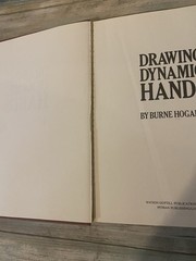 1977 Burne Hogarth Drawing Dynamic Hands Hardcover, Second Printing Art Book