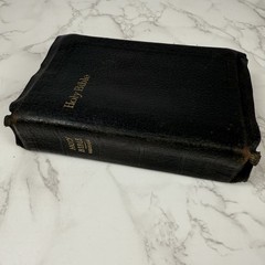 HOLY BIBLE King James Version Self Pronouncing Index 1940s National Bible Press