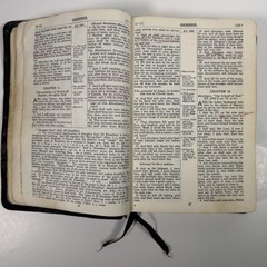 1945 Scofield Reference Bible KJV Oxford Hand Grained Morocco Leather USA Vtg