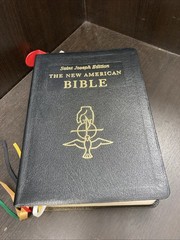 🙏 NEW AMERICAN BIBLE Saint Joseph Edition Large Type 611 / 13B Black Leather