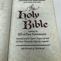 1964 Family Bible KJV Michelangelo Illustrations Vincent Price Sears