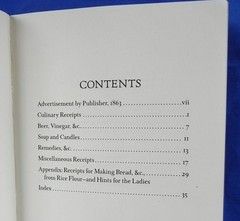 „Confederate Receipt Book” Softcover Booklet, Reprint of 1863 Original, 36 Pages