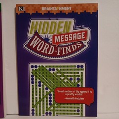 2 HIDDEN MESSAGE Word Finds Kappa Puzzle Books Volumes 187 & 188 NEW