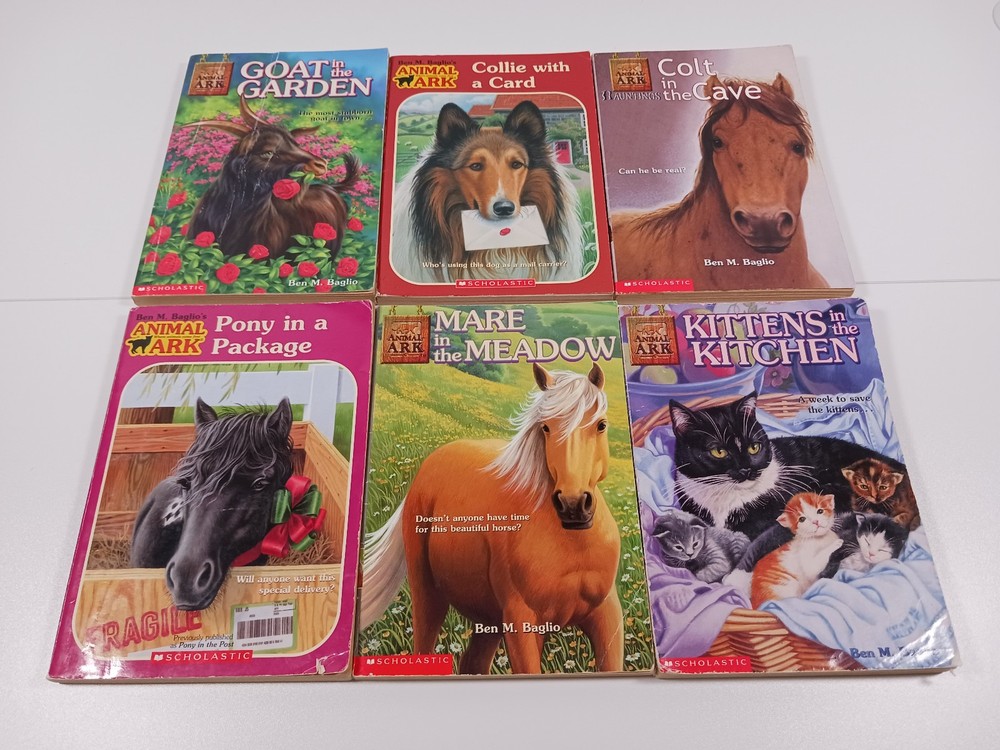 Lot of 6 Animal Ark Paperback Books Ben M Baglio Horses Dogs Cats Goats