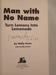 MAN WITH NO NAME by Wally Amos with Camilla Denton (1994 Tpb) Signed 3rd Print