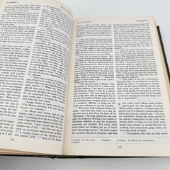 Tyndale The Living Bible Paraphrased Black Faux Leather 1973 Vintage