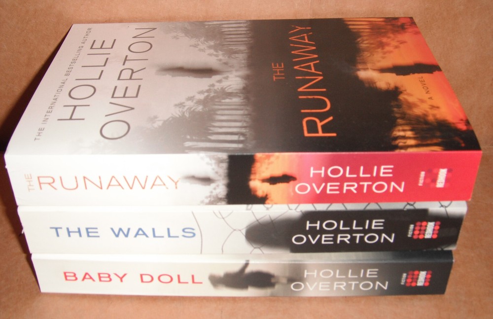 Lot of 3 Novels by Hollie Overton – Baby Doll, Runaway, Walls Paperback