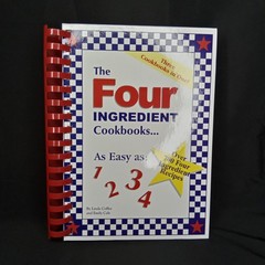 Vintage Cookbook Four Ingredient Recipes Spiral Bound Hardcover 376 Pages