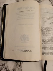 Vintage Holman Holy Bible Black French Morocco Leather Gold Red Letter Regal