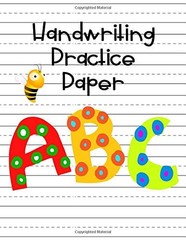HANDWRITING PRACTICE PAPER: ABC TRACING PAPER 8.5X11 FOR By Aflah Afifa **NEW**