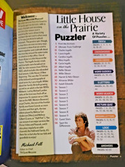 Little House On The Prairie Puzzler by TV Guide-Variety of Games With Show Theme