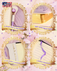 Hi! SCI Diary with Lock and Keys for Girls & Women, 360 Pages Journal with Lock