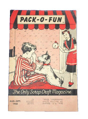 PACK-O-FUN The Only Scrap Craft Magazine Aug-Sept. 1958 Vintage 39 pages