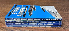Vietnam War History lot of 4, Strike Aircraft; Sky Soldiers; Artillery; Rangers