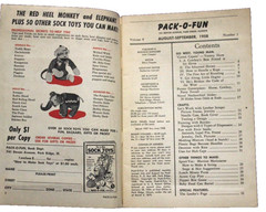 PACK-O-FUN The Only Scrap Craft Magazine Aug-Sept. 1958 Vintage 39 pages