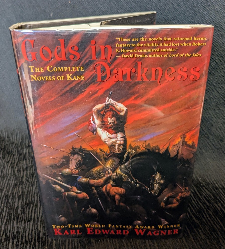 Gods In Darkness Karl Edward Wagner Kane Novels (Book Club, 2002) Cut Signature