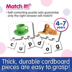 Match It! – 20-Piece Self-Correcting Spelling Puzzles for Little Learners