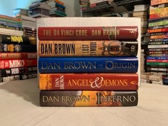 Lot of 5 Robert Langdon Series Angels and Demons Da Vinci Code Dan Brown HC
