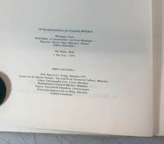 Wolf Huber Das Gesamtwerk, 2 volumes, Winzinger,1979, E-119