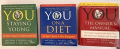 Lot of 4. “You “ Books : Dr .OZ Dr. Roizen , Staying Young, Diet, Owners Manual