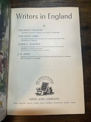Writers In England The World In Literature Vintage 1949 HC