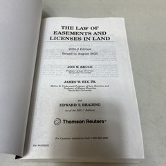 The Law of Easements and Licenses in Land 2025-2 Edition August 2025